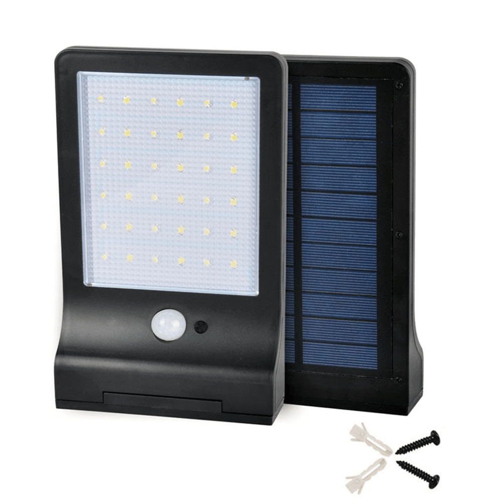 Luminaria led mural pir 326lm extraslim pb/gr-36d